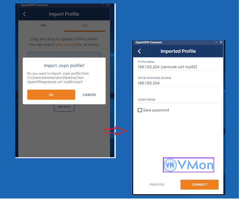 Nhập username và mật khẩu vpnbook- chọn Connect sau khi điền xong
