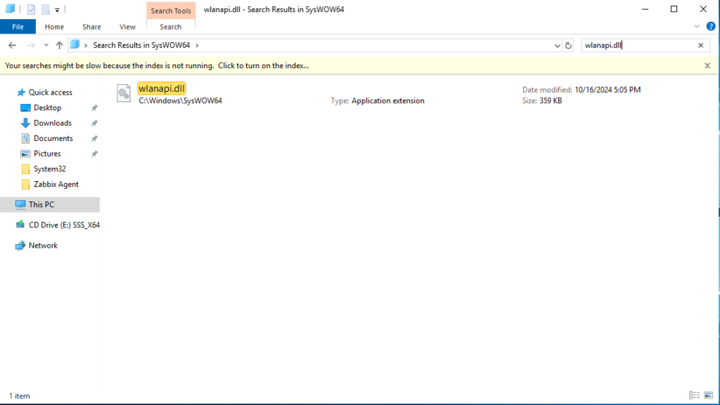 Hướng dẫn Cách khắc phục lỗi "Wlanapi.dll not found or missing error" trên Windows Server 2022 (VPS) 1 anh