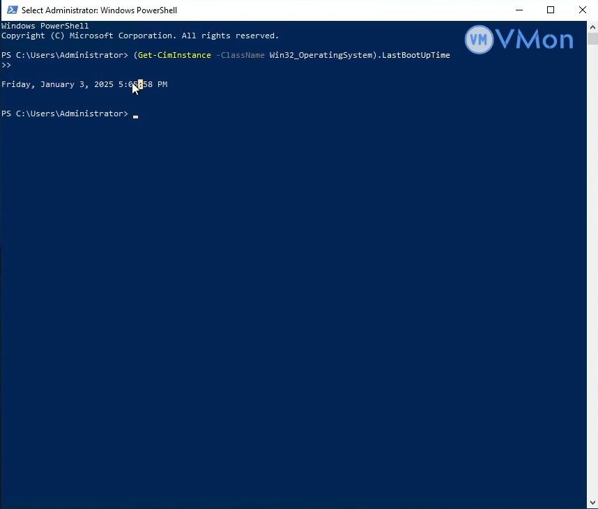Hướng dẫn Cách Kiểm Tra Thời Gian Hoạt Động Của VPS Windows 1 anh1 16