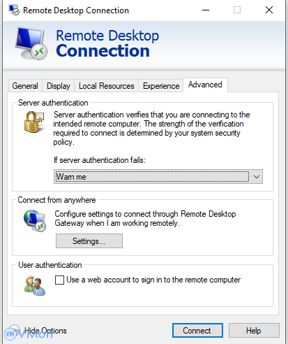 Hướng dẫn sửa lỗi:"The remote computer requires Network Level Authentication" trên VPS 2 anh2 27