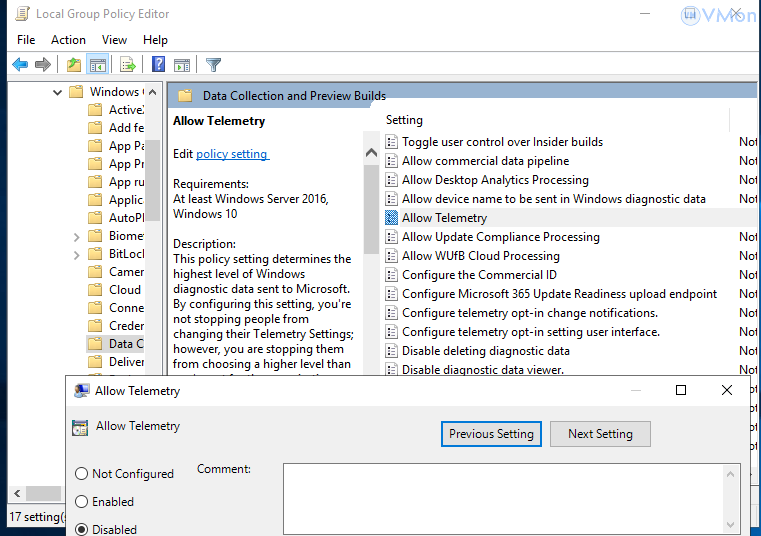 Hướng dẫn tắt Telemetry ứng dụng trên VPS Windows Server 2019/2022 2 anh2 52