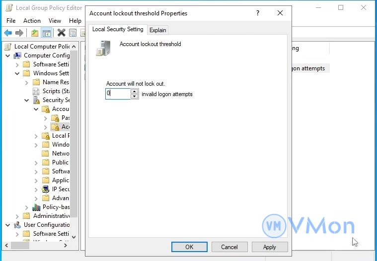 Hướng dẫn khắc phục lỗi "The user account has been locked out" trên VPS Windows Server 3 anh3 42