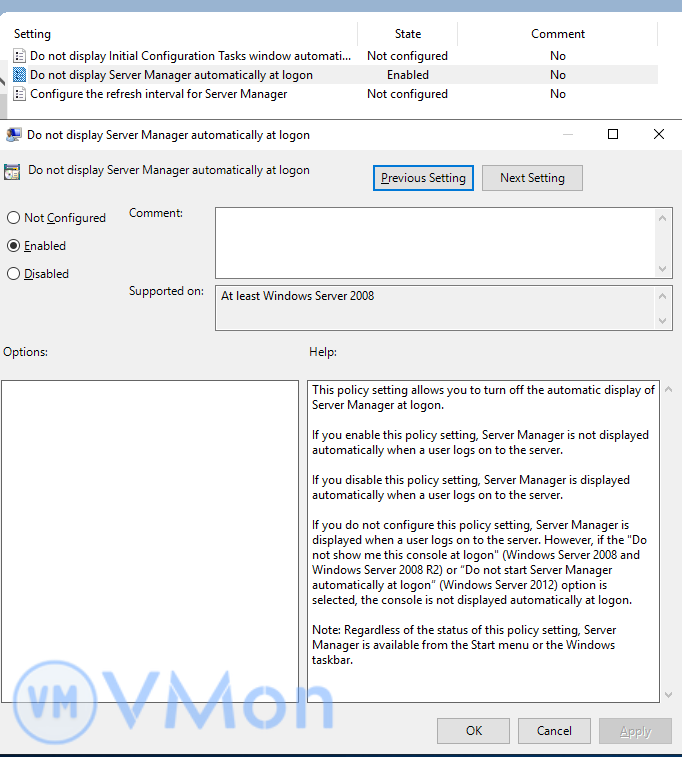 Hướng dẫn cách tắt Server Manager tự khởi động trên Windows Server 2022 3 anh3 5