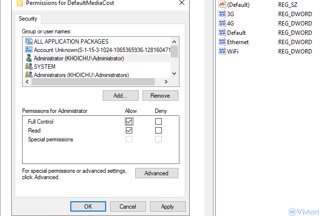 Hướng dẫn Cách Khắc Phục Lỗi "Editor Cannot Rename" Hoặc "Edit Protected the Registry Key" 3 anh4 64