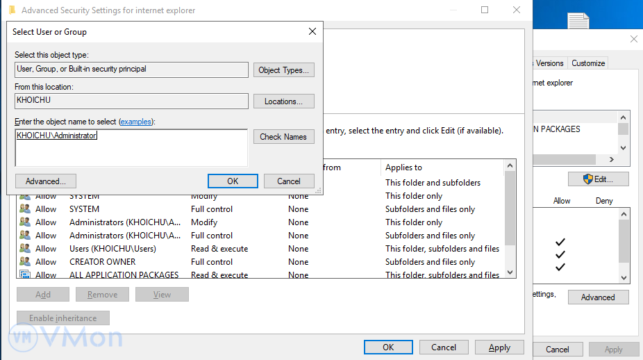 Hướng dẫn Cách Sửa Lỗi "You Require Permission From Administrators to Make Changes to This Folder" Trên VPS Windows 5 anh5 46