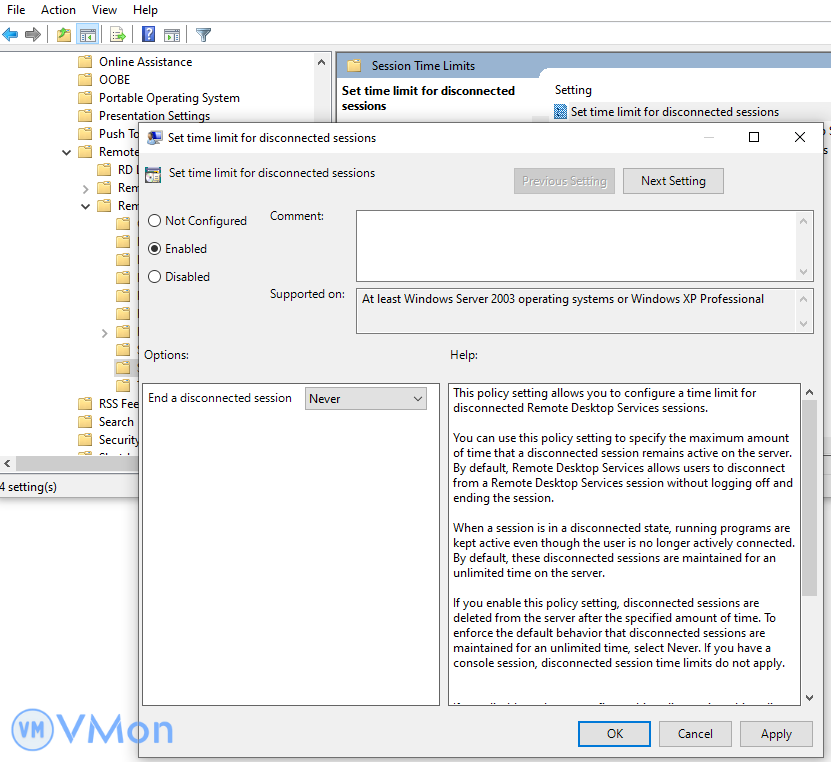 Hướng dẫn sửa lỗi: "Your Remote Desktop Services session has ended." trên VPS Windows 7 anh6 19