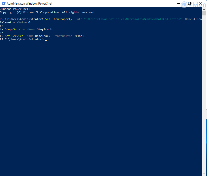 Hướng dẫn tắt Telemetry ứng dụng trên VPS Windows Server 2019/2022 7 anh7 28