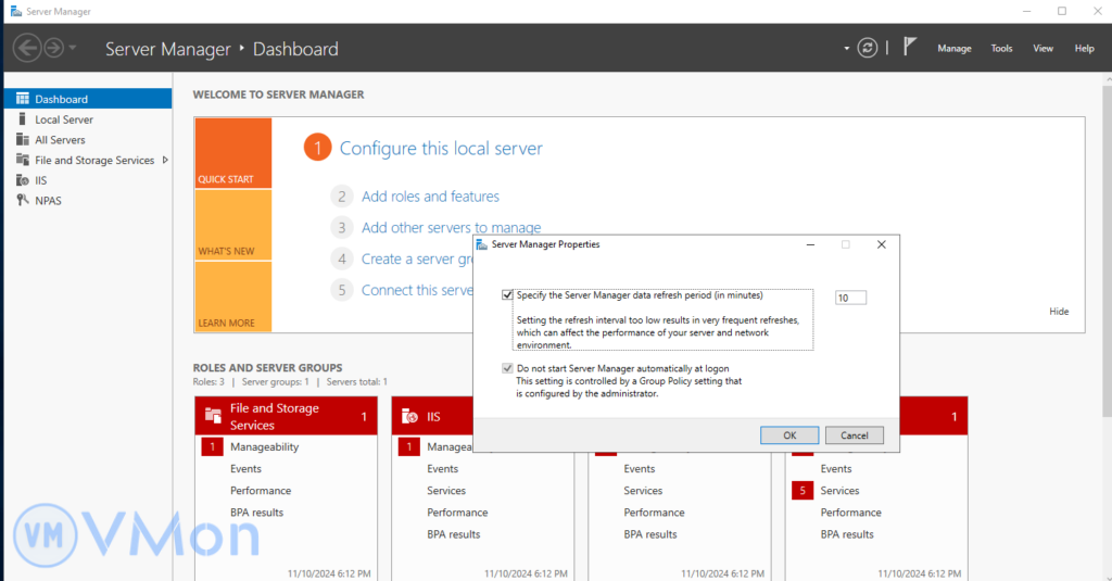 Hướng dẫn cách tắt Server Manager tự khởi động trên Windows Server 2022 7 anh7 3
