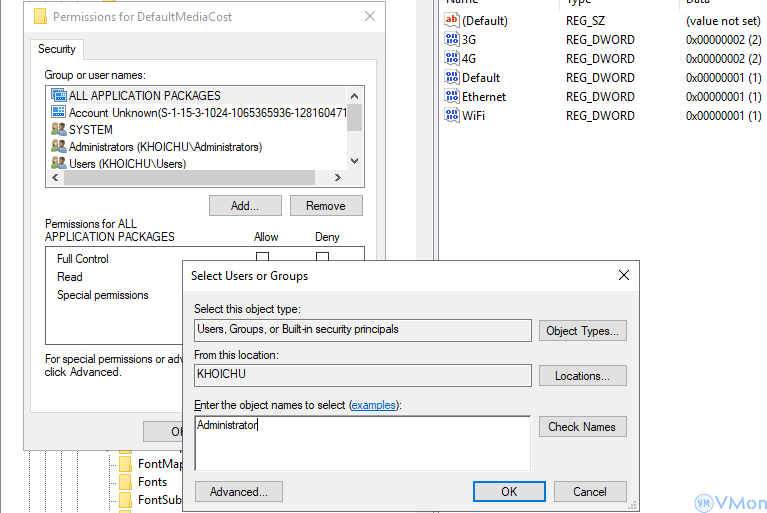 Hướng dẫn Cách Khắc Phục Lỗi "Editor Cannot Rename" Hoặc "Edit Protected the Registry Key" 4 nh3