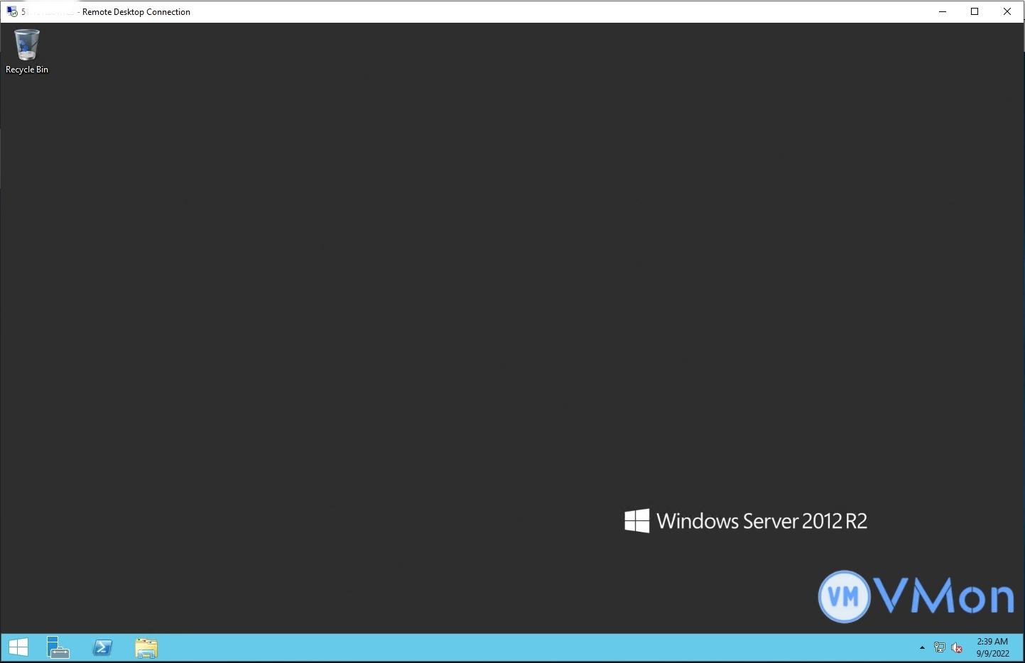 Hướng dẫn sử dụng VPS Windows với Remote Desktop chi tiết nhất 3 Màn hình desktop sau khi remote