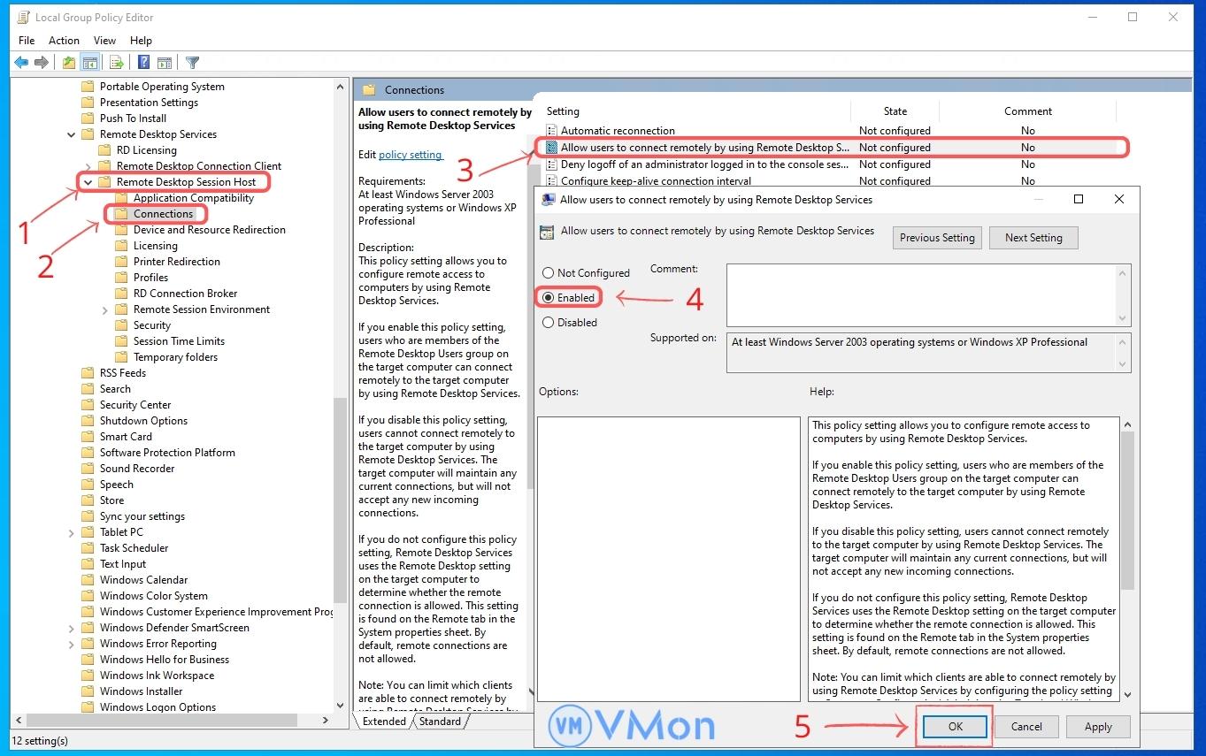 8 cách khắc phục khi Remote Desktop Connection bị lỗi 5 Local Group Policy Editor 2