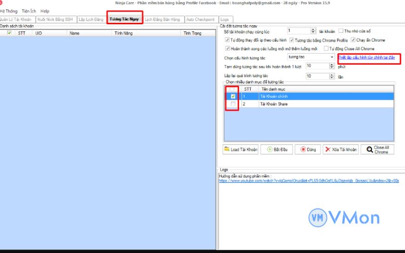 Sử dụng VPS treo phần mềm Ninja nuôi tài khoản Facebook 7 su dung vps treo phan mem ninja nuoi tai khoan facebook 6